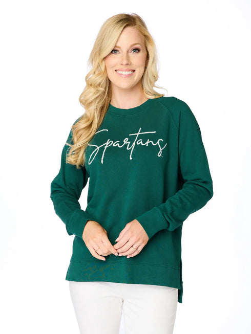 EMBROIDERED SPARTANS PULLOVER